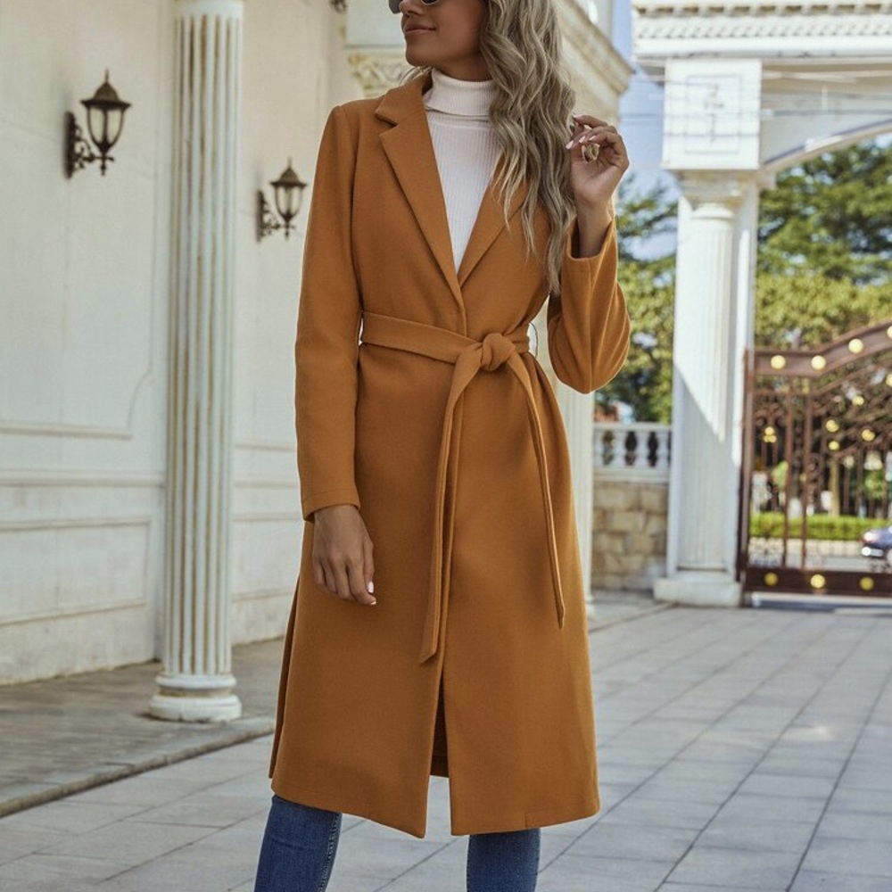 Gorgeous brown lapel Coat for spring or fall NWT